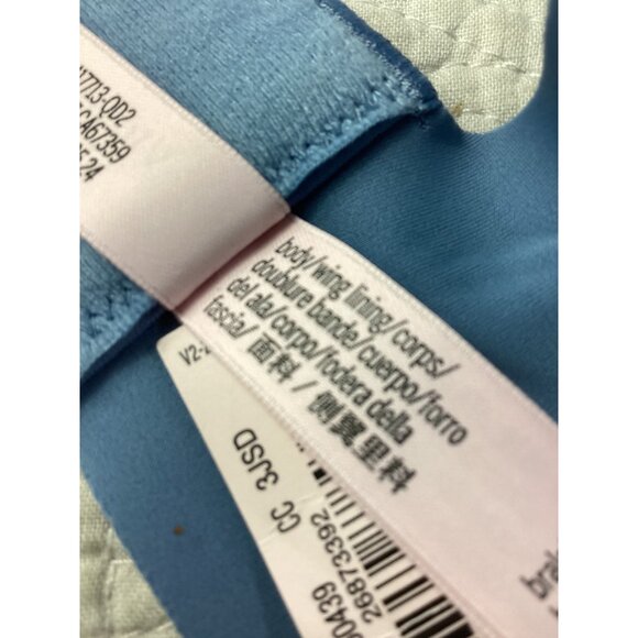 Victorias Secret Lightly Lined Blue Bralette Bra*38B Adj Straps*NWT*Retails $40 - Picture 9 of 10